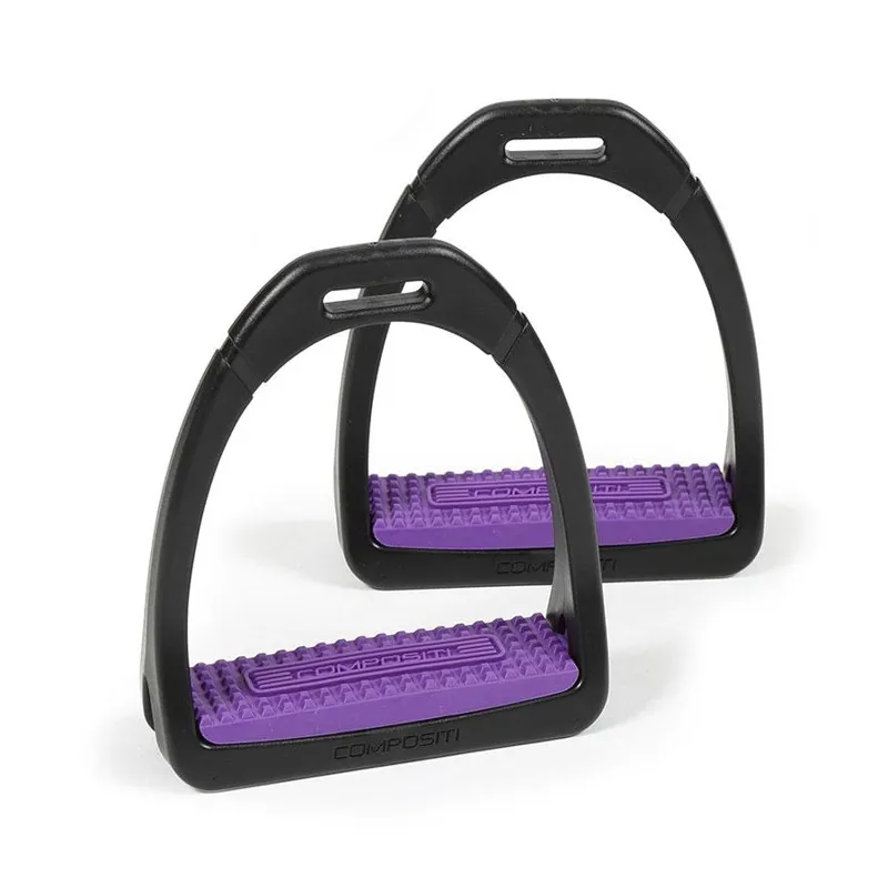 Shires Compositi Premium Profile Stirrup Treads in Purple